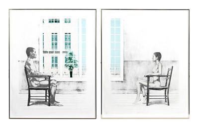 Lot 1001 - Terry Wilson – Self Portrait; and Portrait of Lynda | lithograph