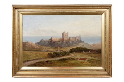 Lot 1046 - George Blackie Sticks - Bamburgh Castle | oil
