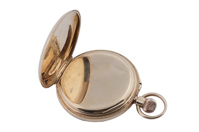 Lot 611 - J.W. Benson: an 18ct yellow gold cased half hunter pocket watch