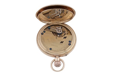 Lot 611 - J.W. Benson: an 18ct yellow gold cased half hunter pocket watch