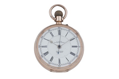 Lot 612 - H. White, Manchester: a 14ct yellow gold cased open faced pocket watch