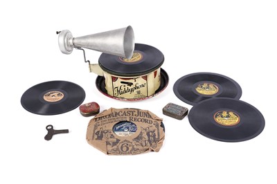 Lot 12 - A German tinplate Kiddyphone miniature gramophone