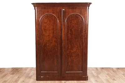 Lot 499 - A Victorian mahogany wardrobe