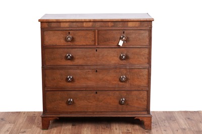 Lot 469 - A Victorian mahogany chest of drawers