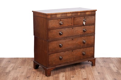 Lot 469 - A Victorian mahogany chest of drawers