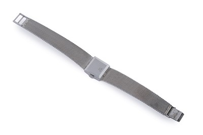 Lot 586 - Bucherer: an 18ct white gold manual wind cocktail watch