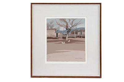 Lot 1121 - Alison Mckenzie RFW – Three white hens | gouache