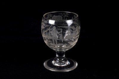 Lot 1163 - A 19th Century 'Fox Hunting' goblet