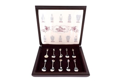 Lot 334 - A Queen Elizabeth II "The Queen's Beasts" silver spoons collection