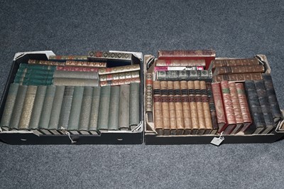 Lot 362 - Two boxes of decorative/prize binding books