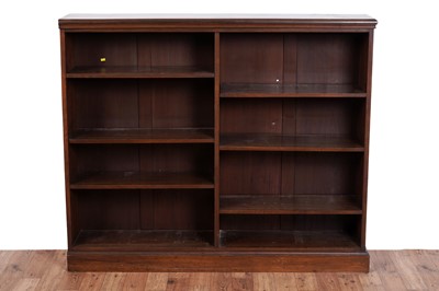 Lot 507 - A Victorian mahogany open bookcase