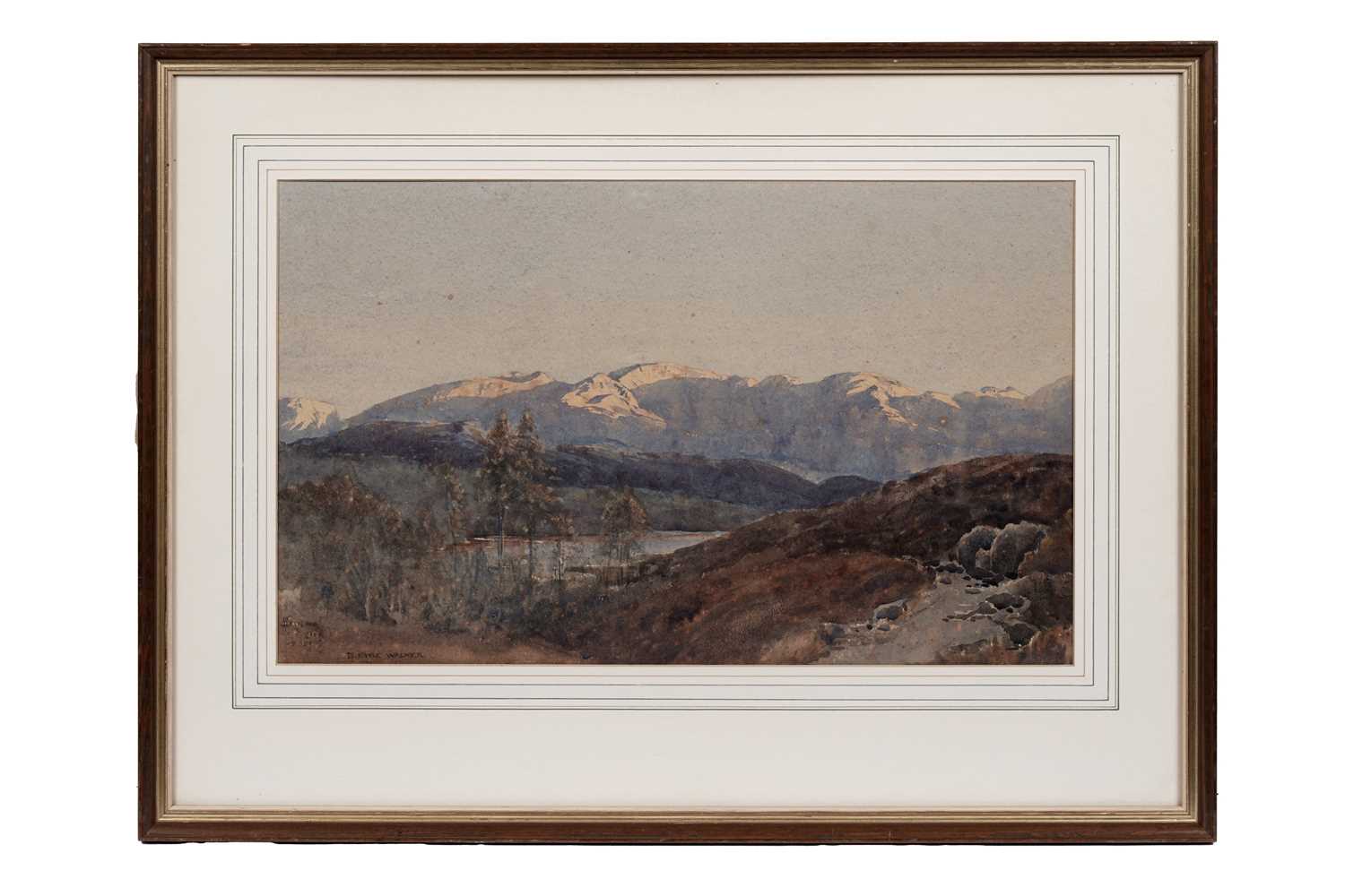 Lot 67 - Bernard Eyre Walker – Sunset in the hills | watercolour