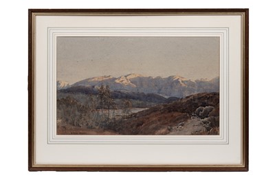 Lot 67 - Bernard Eyre Walker – Sunset in the hills | watercolour