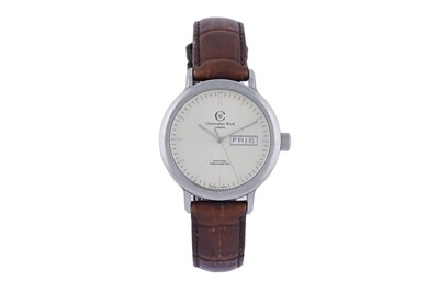 Lot 580 - Christopher Ward, London: a stainless steel cased automatic chronometer wristwatch