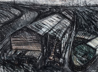 Lot 1069 - David Paul – River View, Newburn | mixed media