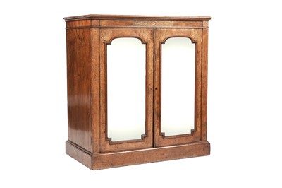 Lot 115 - A Victorian walnut mirror-fronted chiffonier