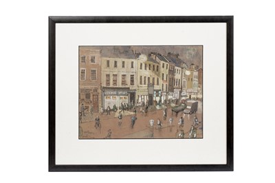 Lot 1071 - Charles Herbert "Charlie" Rogers – Newgate Street, Newcastle on Tyne | watercolour and pen