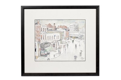 Lot 1073 - Charles Herbert "Charlie" Rogers – Newbridge Street, Newcastle on Tyne | watercolour and pen
