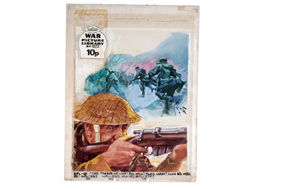 Lot 554 - Original painted artwork for Fleetway's War Picture Library No. 1223, "To the Victor"