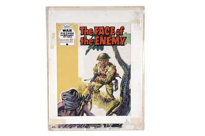 Lot 555 - Original painted artwork for Fleetway's War Picture Library No. 1963 "The Face of the Enemy"