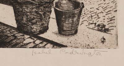 Lot 12 - Isabel Codrington - The Market, Freiburg im Breisgau | etching