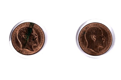 Lot 218 - Two early 20th Century half pennies