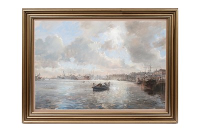 Lot 836 - Walter Holmes - Sparkling Sea, Tynemouth | pastel