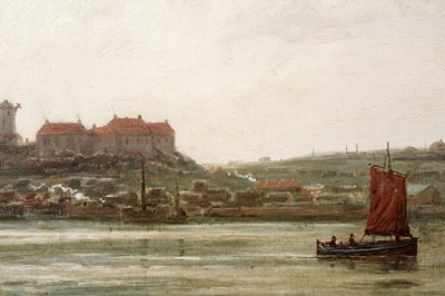 Lot 1016 - Bernard Benedict Hemy - Shipping on the Wear | oil