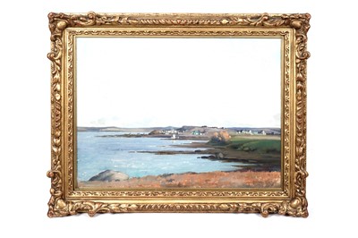 Lot 1014A - Joseph Alfonso Toft - Blue Skies Above the Scottish Highlands | oil
