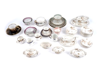 Lot 749 - 19th Century and earlier tea and coffee wares; and a part child's dinner service
