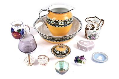 Lot 368 - A Wedgwood lustre octagonal bowl; and other decorative ceramics