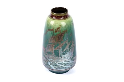 Lot 1115 - Pilkington's Royal Lancastrian: a tapered ovoid vase