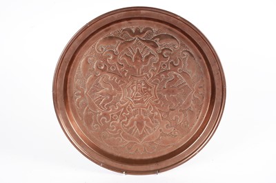 Lot 683 - An early 20th Century Arts and Crafts copper tray