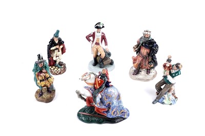 Lot 341 - A collection of six Royal Doulton figures
