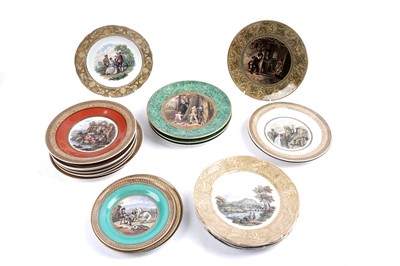Lot 313 - A collection of Victorian Prattware plates