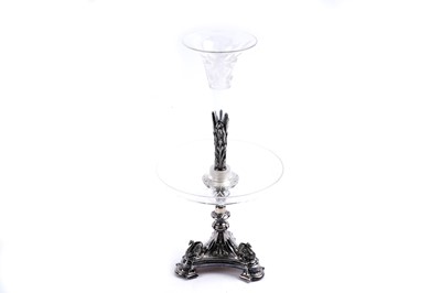 Lot 432 - A Victorian silver-plated table centrepiece