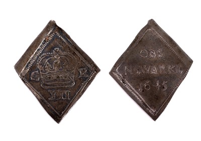 Lot 872 - Charles I Civil War Siege Piece of Newark Castle: a silver Shilling
