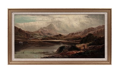 Lot 13 - Arthur Gilbert – Mountainous landscape with lake | oil