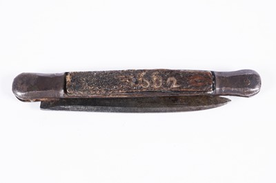 Lot 117 - Charles II (Stuart) Restoration interest: a 17th Century steel and horn folding pocket knife