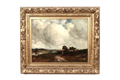 Lot 1031 - John Falconar Slater - Journeying by Horseback Under Cloudy Skies | oil