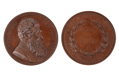 Lot 899 - Sir John Evans, 1887: a bronze medal
