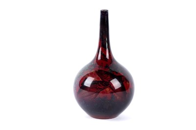 Lot 1116 - A Royal Doulton Sung flambé vase