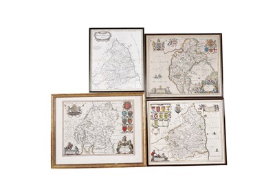 Lot 257 - Three antique maps; and an engraved map