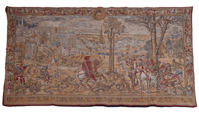 Lot 702 - Hunts of the Emperor Maximillian: a machine made tapestry wall hanging