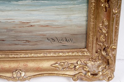 Lot 20 - John Davison Liddell – A view of Saint Mary’s Lighthouse, Whitley Bay | oil