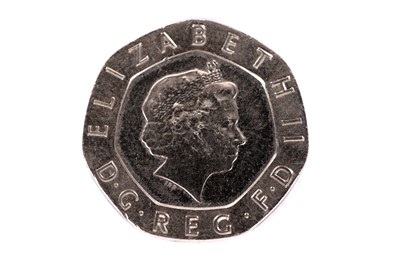 Lot 191 - A Queen Elizabeth II undated 20p coin