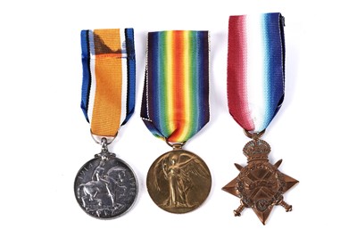 Lot 214 - A First World War general service medal group