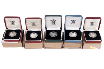 Lot 213 - Five silver proof coin sets