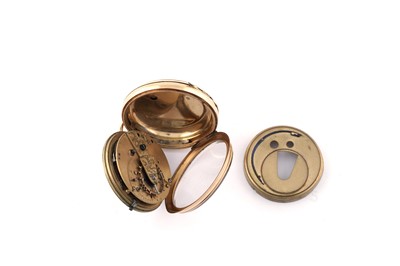 Lot 614 - A Victorian 18ct yellow gold open faced pocket watch