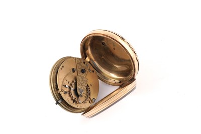 Lot 614 - A Victorian 18ct yellow gold open faced pocket watch